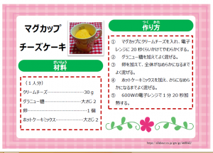 マグカップズケーキ