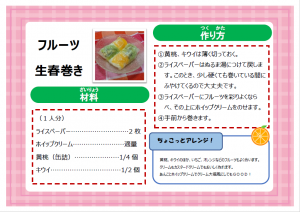 フルーツ生春巻き