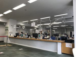受付カウンター