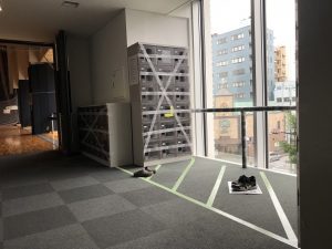 アリーナ靴置き場