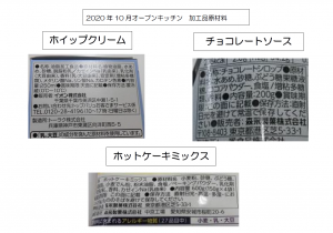 2020.10.オープンキッチン加工品原材料