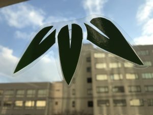 千葉市子ども交流館　窓辺の装飾「竹」