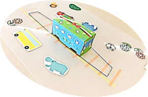 1月パソコン講座　糸電車