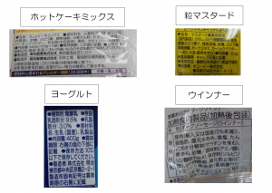 ウィンナーロール　加工品の原材料