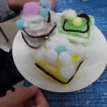 お掃除スポンジでつくったケーキ