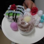 お掃除スポンジでつくったケーキ