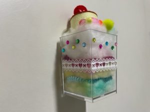 プリンアラモードのスイーツマグネット