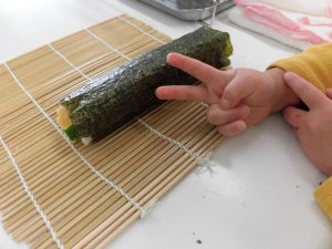 オープンキッチン　恵方巻　画像