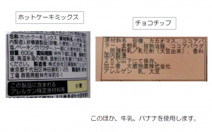 プチチョコバナナマフィン成分表