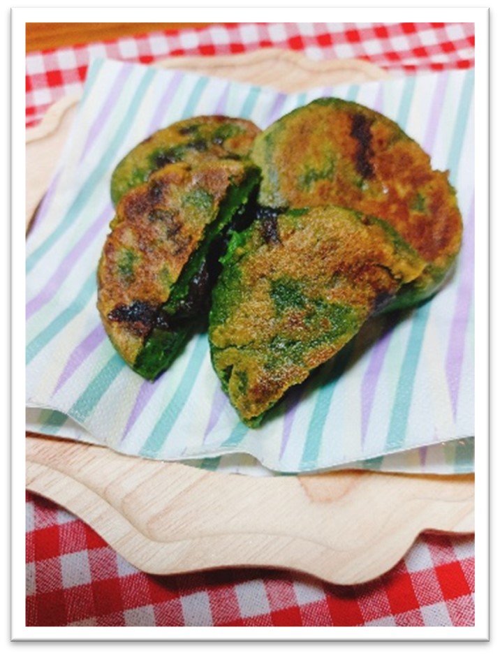 抹茶ミルク焼きもち