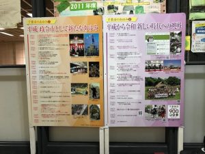 パネル「平成　政令市として新たなあゆみ」「平成から令和　新しい時代への挑戦」