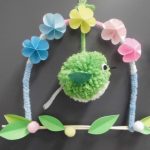 オープン工房4月　春のリース画像