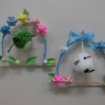 オープン工房4月　春のリース画像